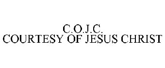 C.O.J.C. COURTESY OF JESUS CHRIST