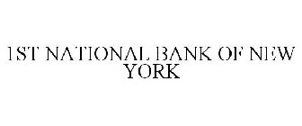 FIRST NATIONAL BANK OF NEW YORK