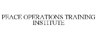 PEACE OPERATIONS TRAINING INSTITUTE