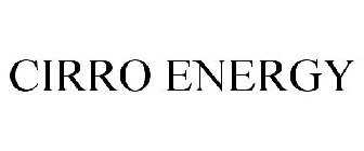 CIRRO ENERGY