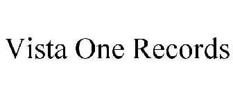 VISTA ONE RECORDS