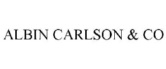 ALBIN CARLSON & CO