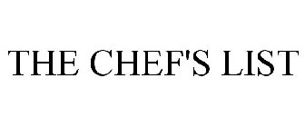 CHEF'S LIST