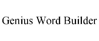GENIUS WORD BUILDER
