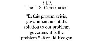 R.I.P. THE U.S. CONSTITUTION 