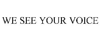 WE SEE YOUR VOICE