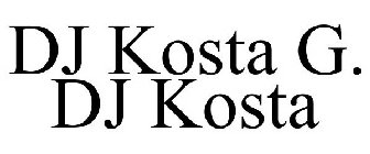 DJ KOSTA G. DJ KOSTA