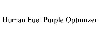 HUMAN FUEL PURPLE OPTIMIZER