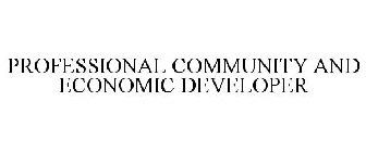 PROFESSIONAL COMMUNITY AND ECONOMIC DEVELOPER