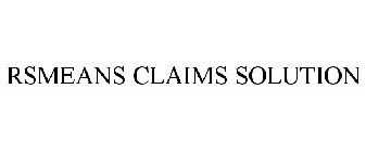 RSMEANS CLAIMS SOLUTION