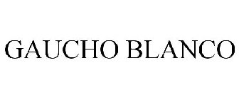 GAUCHO BLANCO