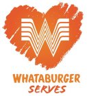 W WHATABURGER SERVES