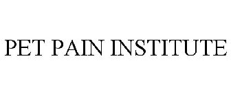 PET PAIN INSTITUTE