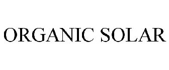 ORGANIC SOLAR
