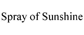 SPRAY OF SUNSHINE