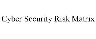 CYBER SECURITY RISK MATRIX