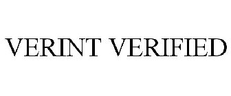 VERINT VERIFIED