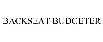 BACKSEAT BUDGETER