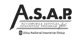 A.S.A.P. AUTOMOBILE SERVICES ADVANTAGE PROGRAM PLUS UTICA NATIONAL INSURANCE GROUP