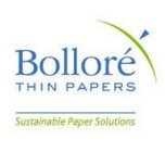 BOLLORÉ THIN PAPERS SUSTAINABLE PAPER SOLUTIONS