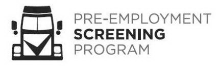 PRE-EMPLOYMENT SCREENING PROGRAM