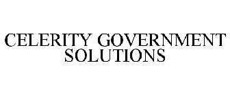 CELERITY GOVERNMENT SOLUTIONS