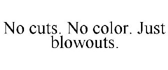 NO CUTS. NO COLOR. JUST BLOWOUTS.