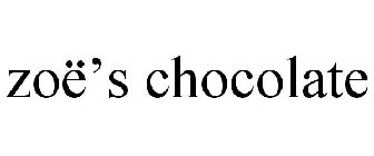 ZOË'S CHOCOLATE