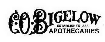 C.O. BIGELOW ESTABLISHED 1838 APOTHECARI