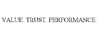 VALUE. TRUST. PERFORMANCE.