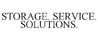 STORAGE. SERVICE. SOLUTIONS.