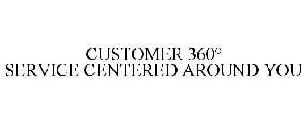 CUSTOMER 360º SERVICE CENTERED AROUND YOU