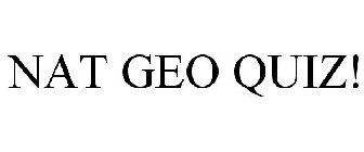 NAT GEO QUIZ!