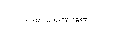 FIRST COUNTY BANK