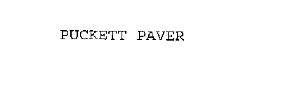 PUCKETT PAVER