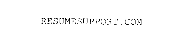 RESUMESUPPORT.COM