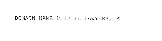 DOMAIN NAME DISPUTE LAWYERS, PC