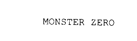 MONSTER ZERO