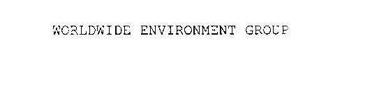 WORLDWIDE ENVIRONMENT GROUP