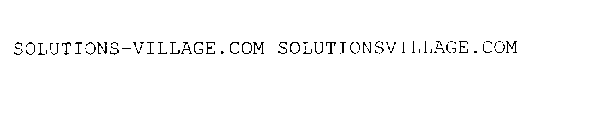 SOLUTIONS-VILLAGE.COM