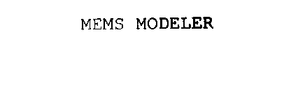 MEMS MODELER