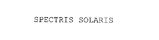 SPECTRIS SOLARIS