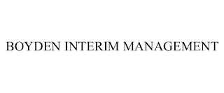 BOYDEN INTERIM MANAGEMENT