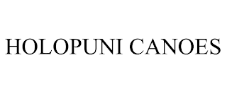 HOLOPUNI CANOES