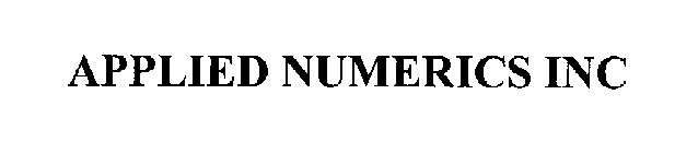 APPLIED NUMERICS INC