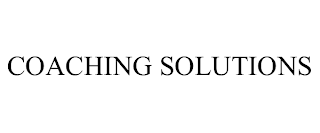 COACHING SOLUTIONS