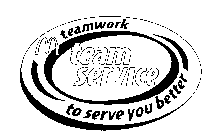 M TEAM SERVICE TEAMWORK TO SERVE YOU BETTER