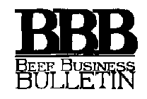 BBB BEEF BUSINESS BULLETIN