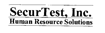 SECURTEST, INC. HUMAN RESOURCE SOLUTIONS