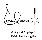 CRYSTALICIOUS A CRYSTAL APPLIQUE NAIL DECORATING KIT